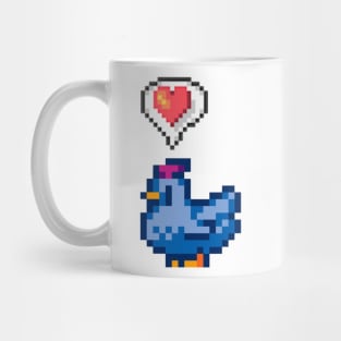 Stardew Valley Happy Blue Chicken Mug